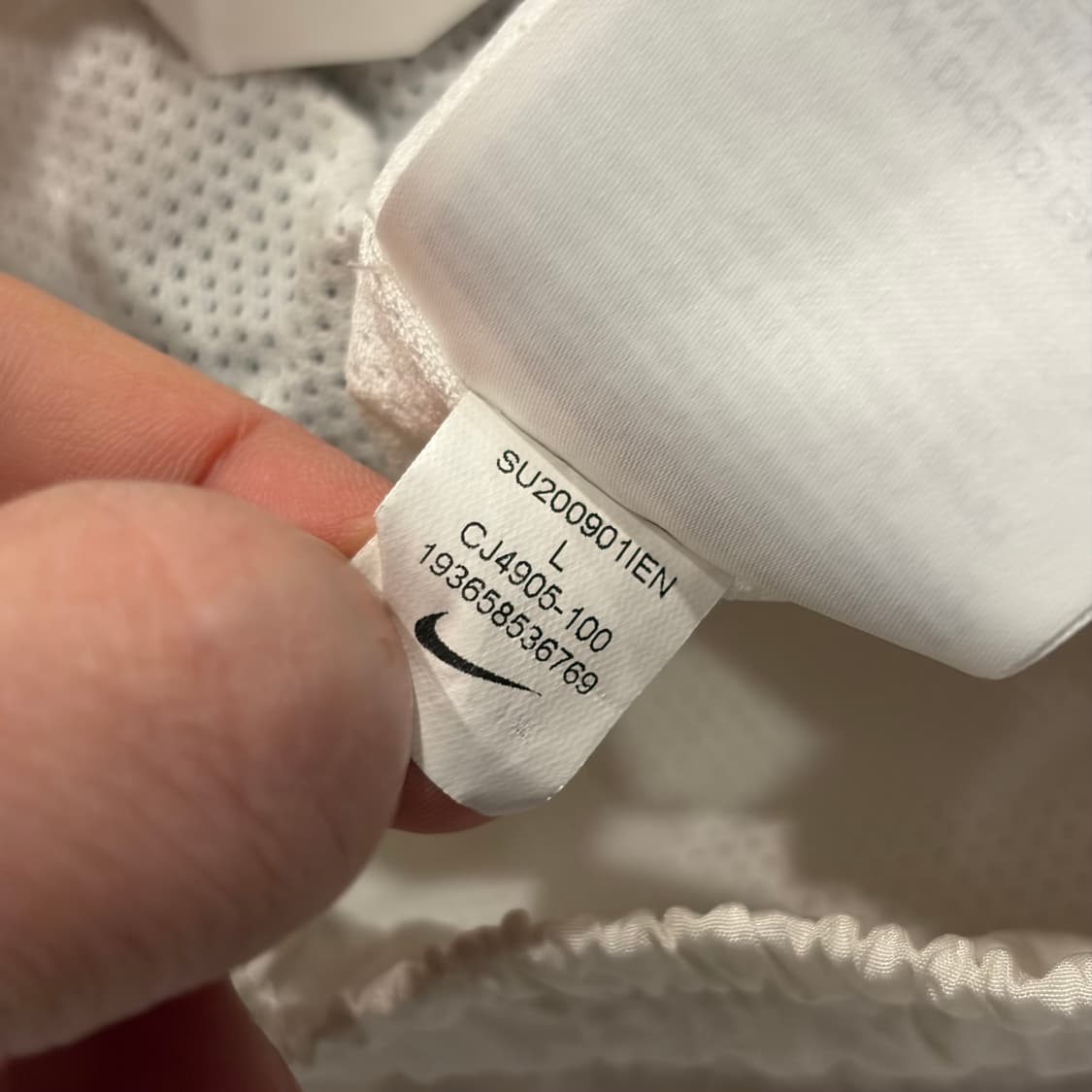 [L] 나이키 더블 스우시 반바지 화이트 블랙 C479 상품이미지7