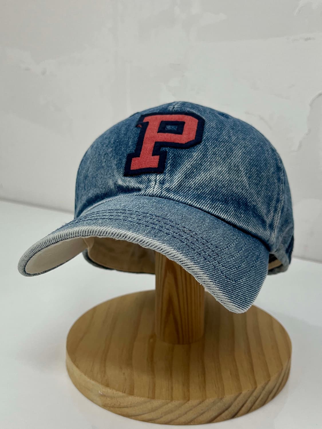 90's 폴로 스포츠 레터맨 P 데님 볼캡 모자 상품이미지3