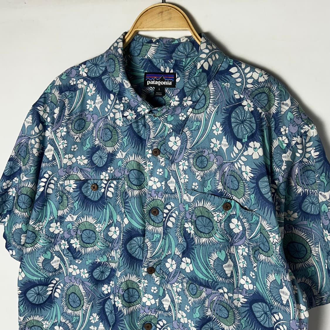 [patagonia] 파타고니아 플라워 패턴 반팔 셔츠 상품이미지2