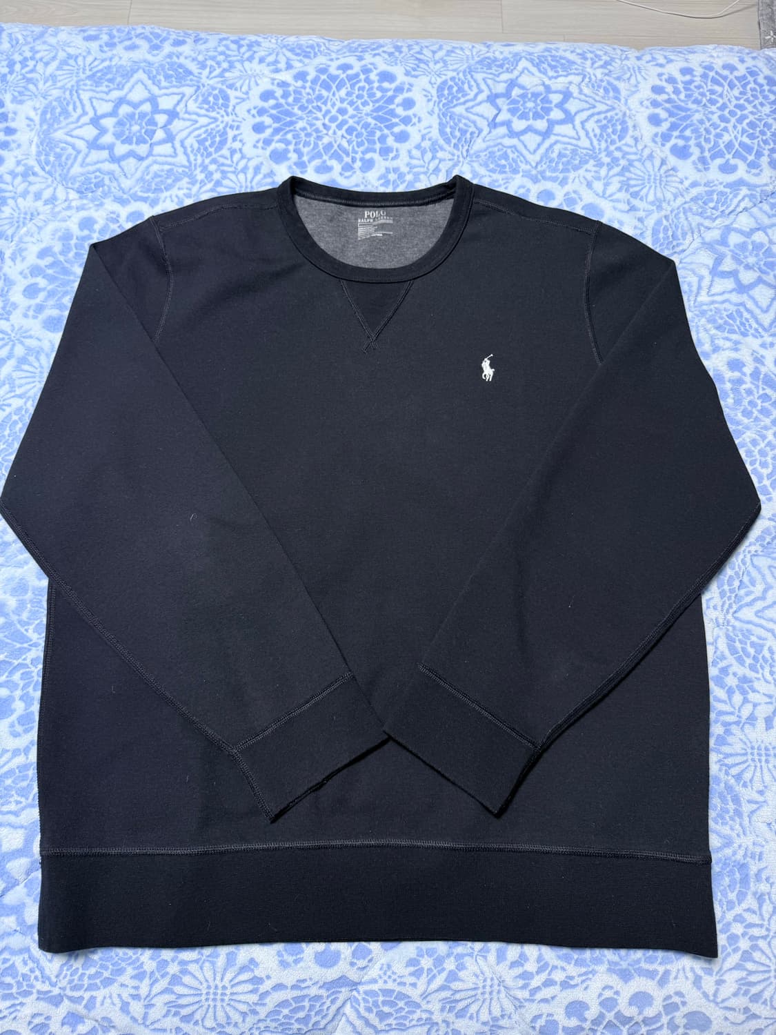 폴로 맨투맨 블랙 XL 상품이미지1