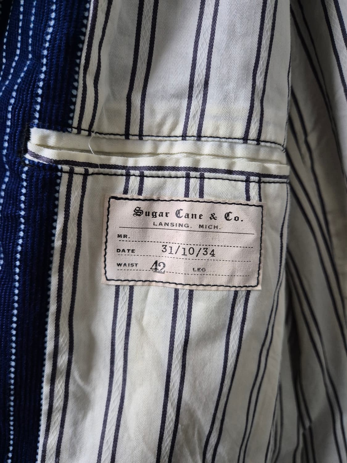 슈가케인(sugar cane) 인디고 자켓 상품이미지4