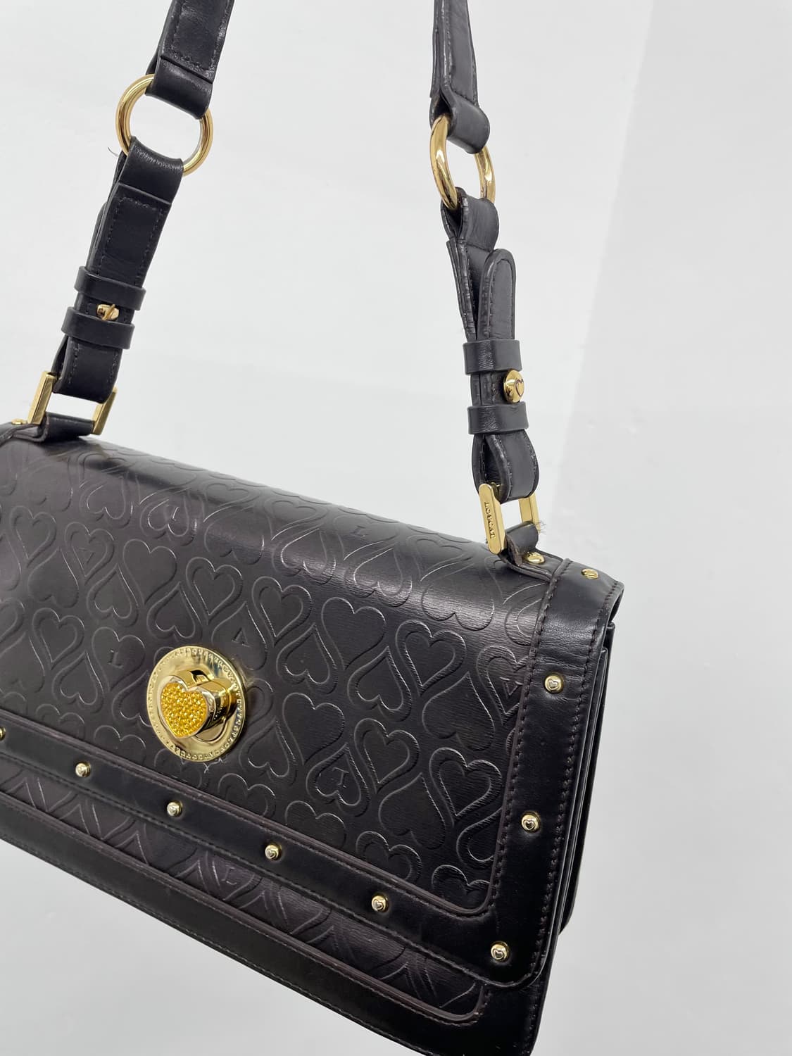 러브캣 하트 엠보 큐빅 토트백💕 상품이미지6