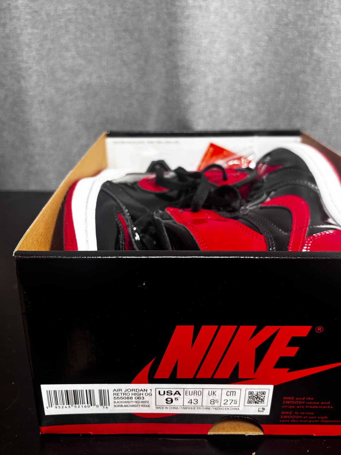 나이키 조던 1 레트로 하이 OG 페이던트 브레드 상품이미지10