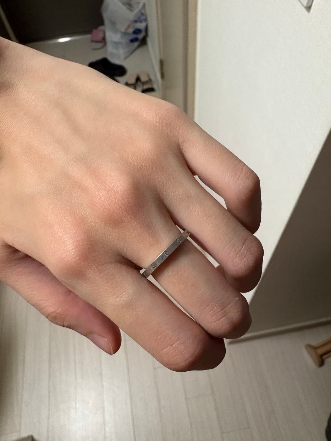 메종 마르지엘라 뉴메리컬 슬림 실버 링 실버 01 상품이미지3