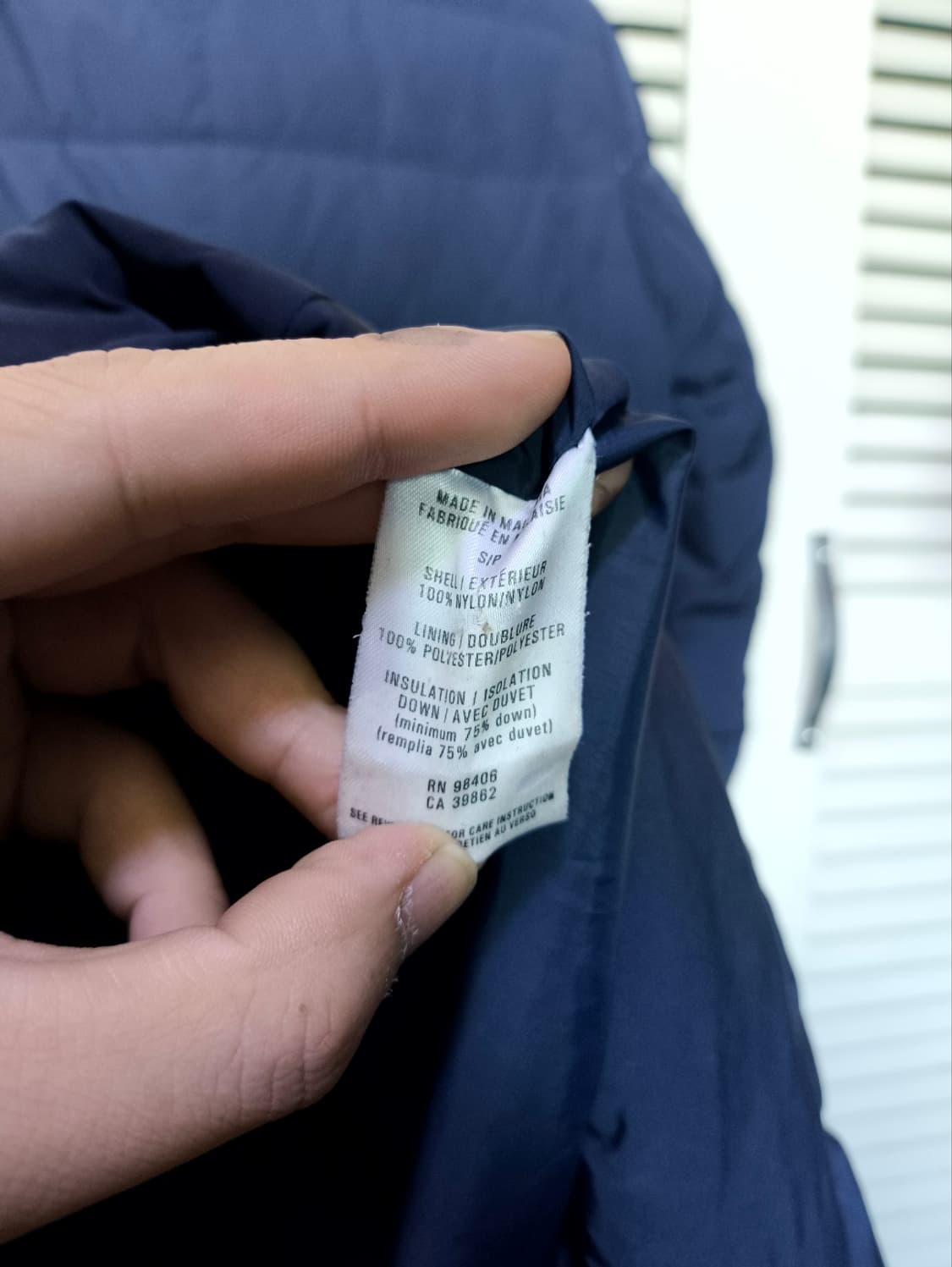 SP 띠어리 네이비 롱패딩 자켓 경량 상품이미지5