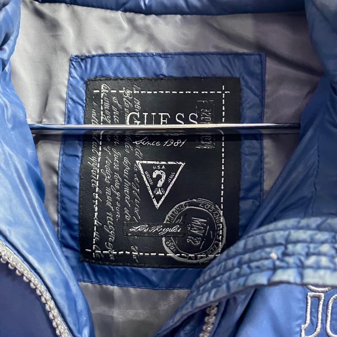 게스진 나일론 덕다운 y2k 퀄팅 패딩 B3077 상품이미지3