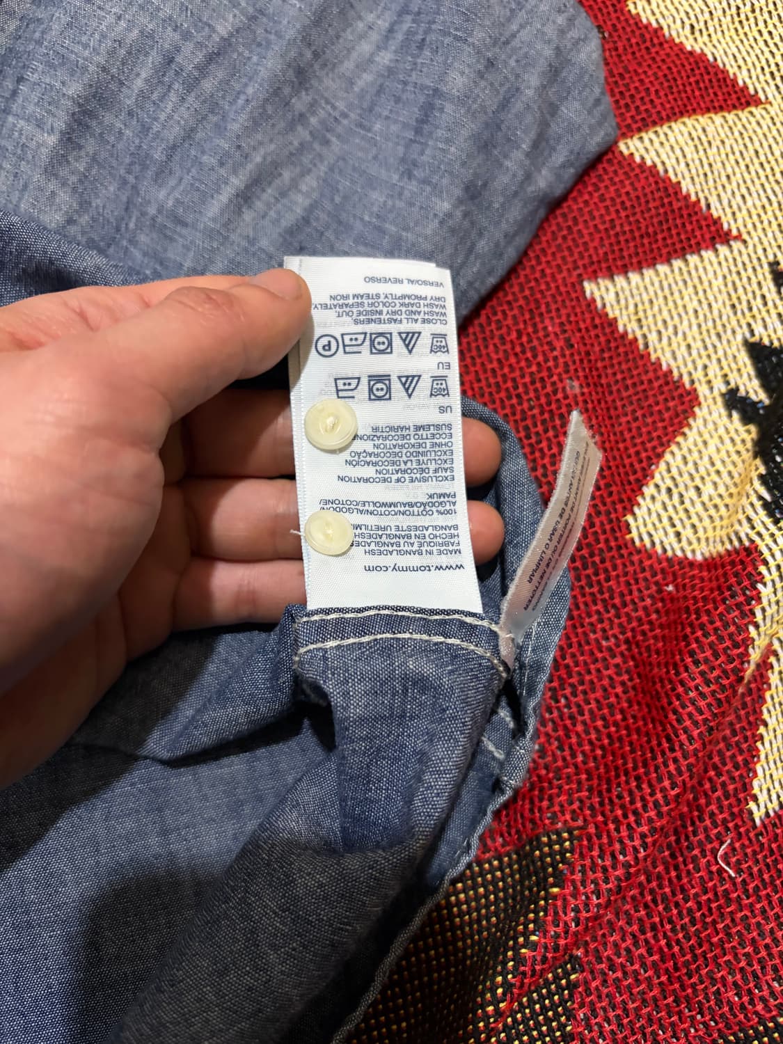 L) 타미힐피거 샴브레이 셔츠 상품이미지6