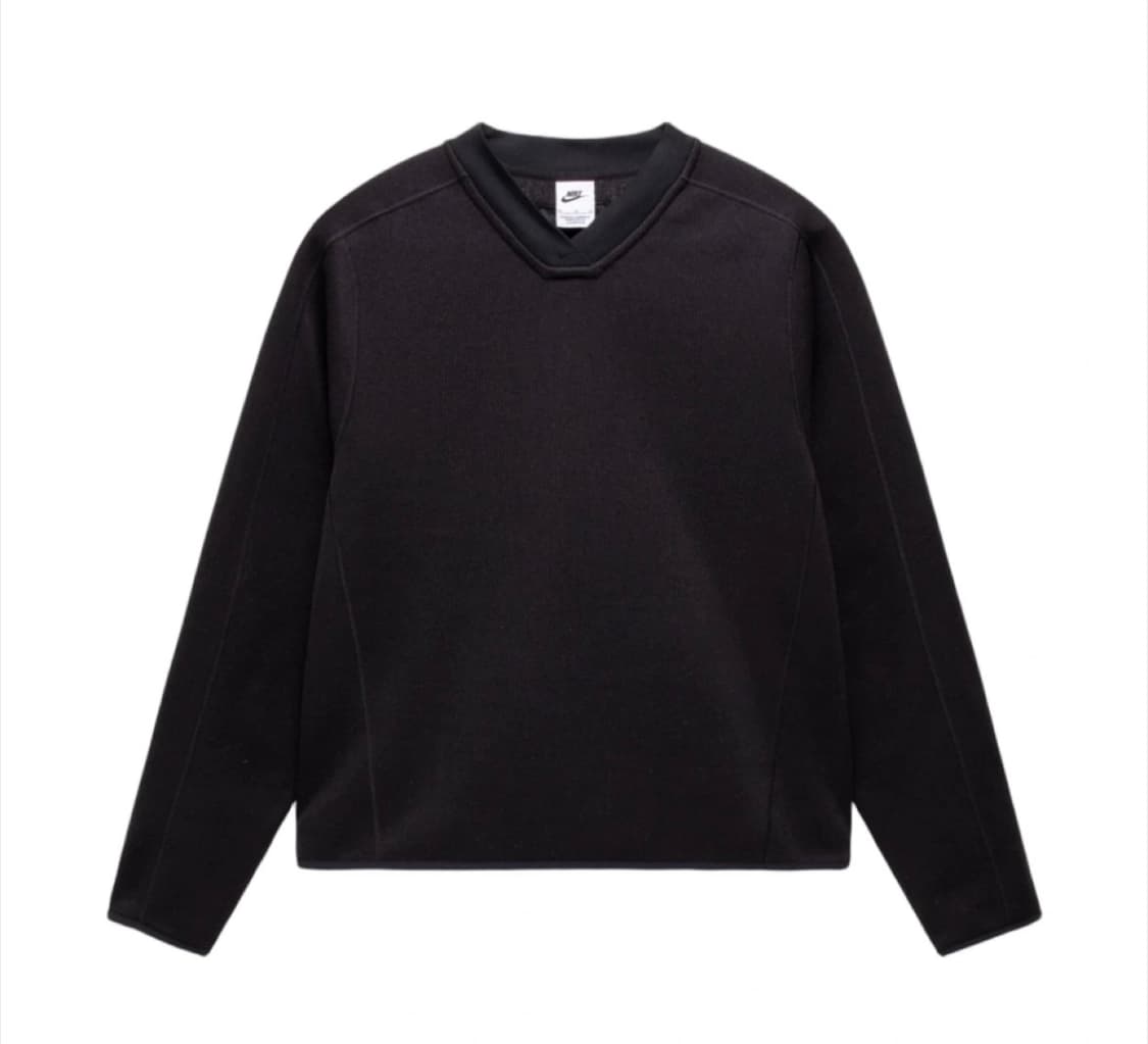 xl) 스투시 나이키 플리스 써멀 블랙 맨투맨 상품이미지2