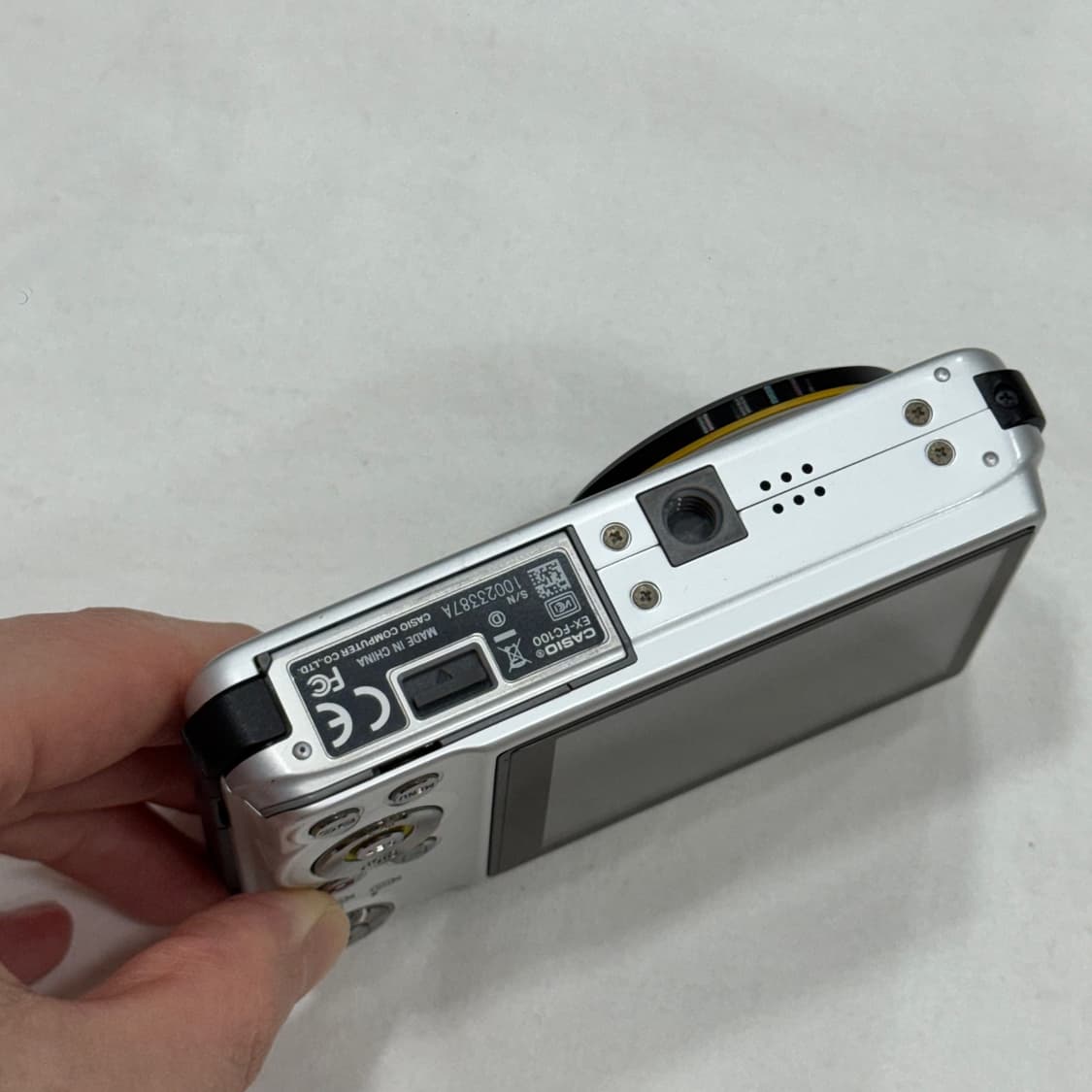 작례⭕️ 카시오 엑슬림 Casio Exilim EX-FC100 실버 디카 상품이미지5