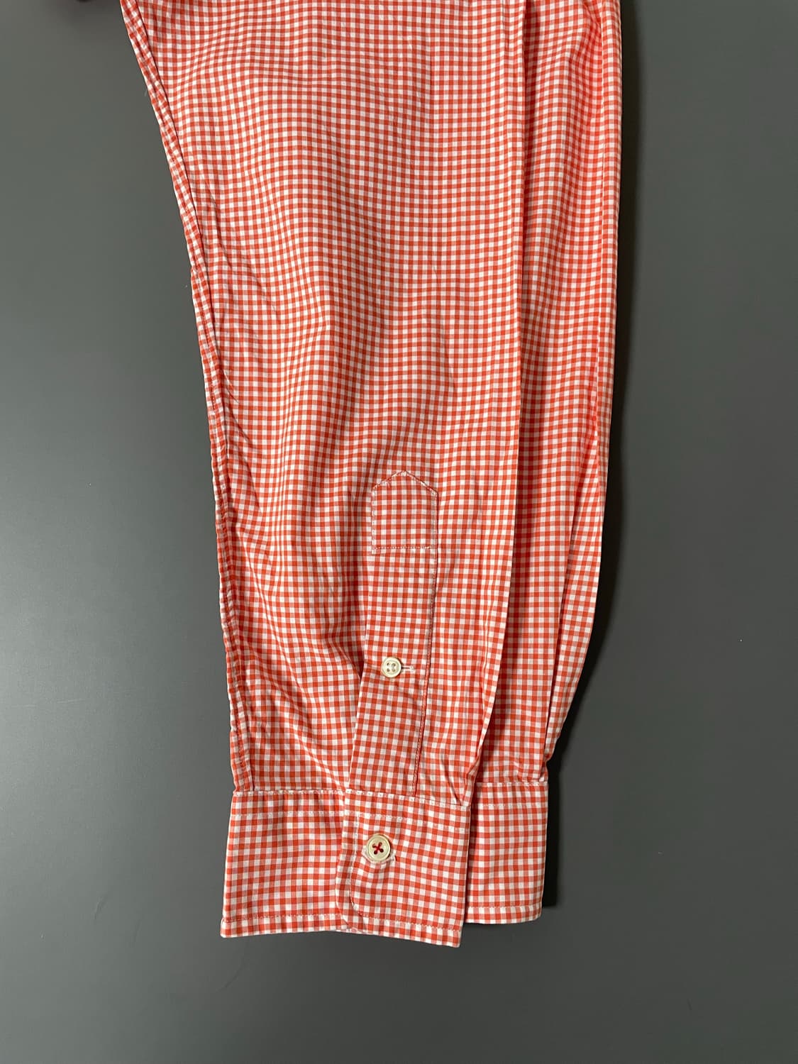 [L] 폴로 랄프로렌 자수로고 코튼 깅엄 셔츠 슬림핏 상품이미지8