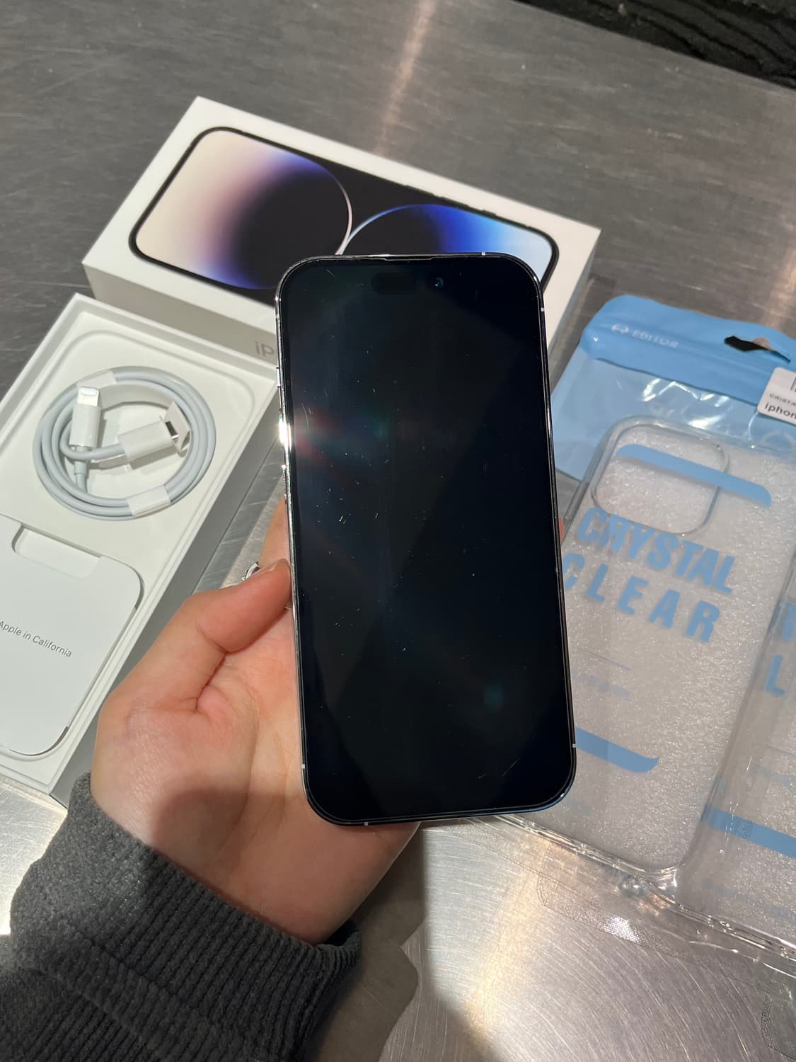 아이폰 14pro 실버 리퍼폰 풀박스 상품이미지6