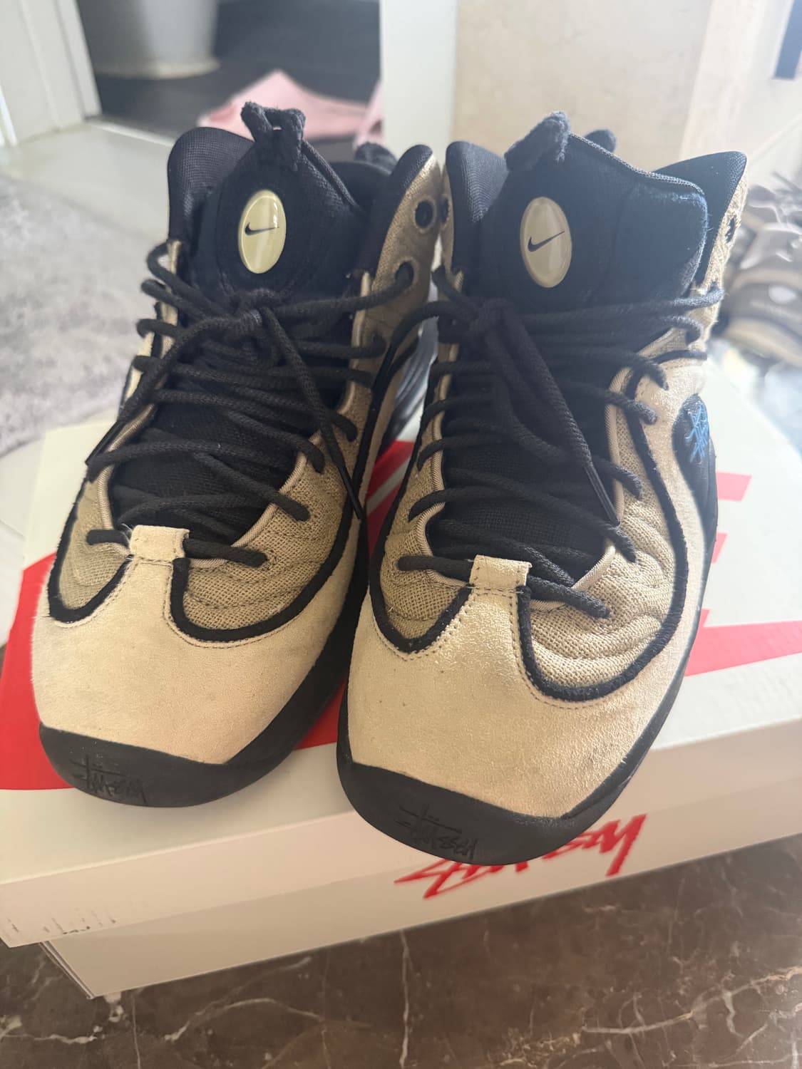 나이키 x 스투시 에어 페니 2 라탄 앤 라임스톤 275 상품이미지4