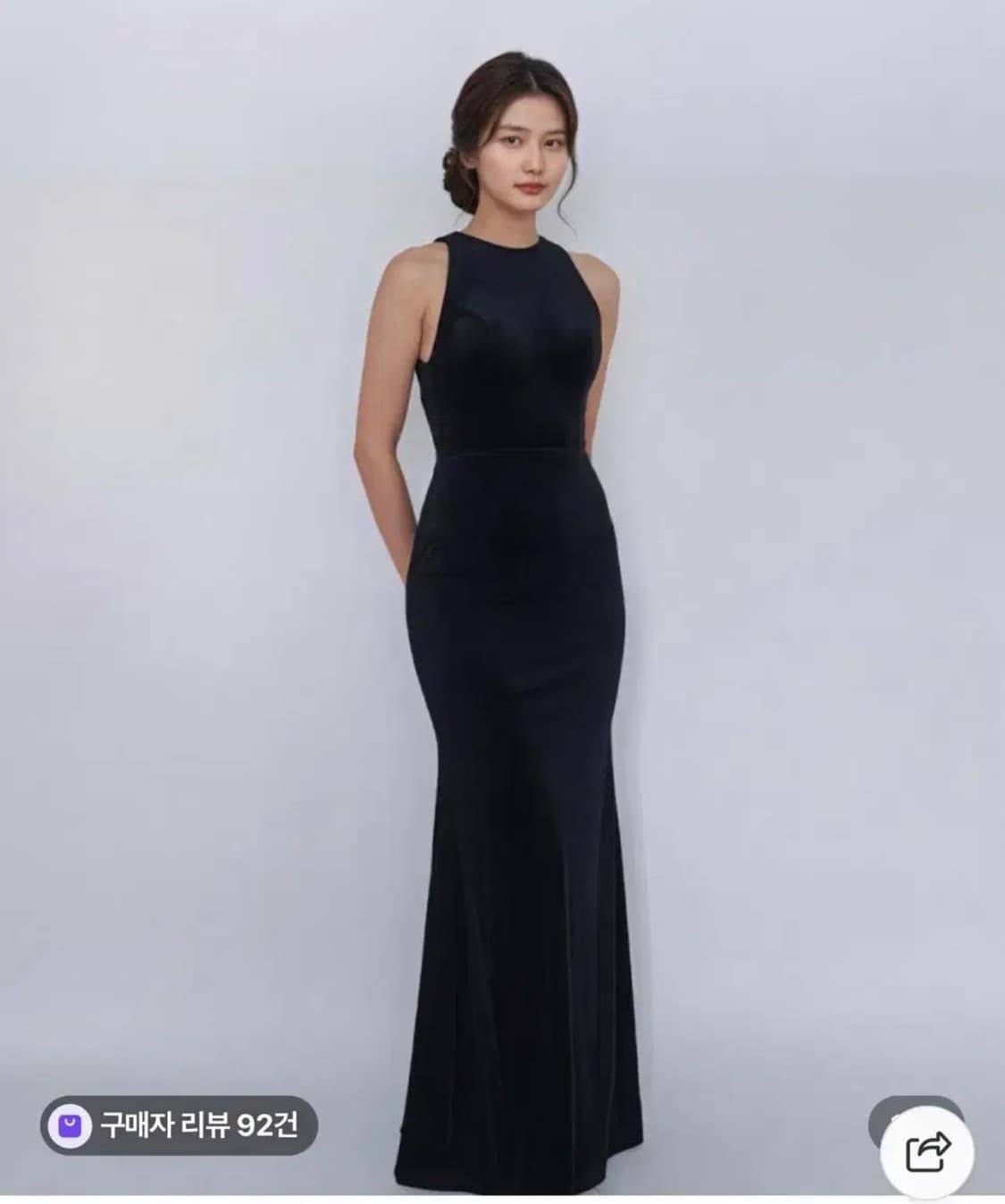 웨딩촬영 블랙드레스 블랙홀터드레스 홀터넥드레스 웨딩드레스 사운즈블랙드레스 상품이미지1