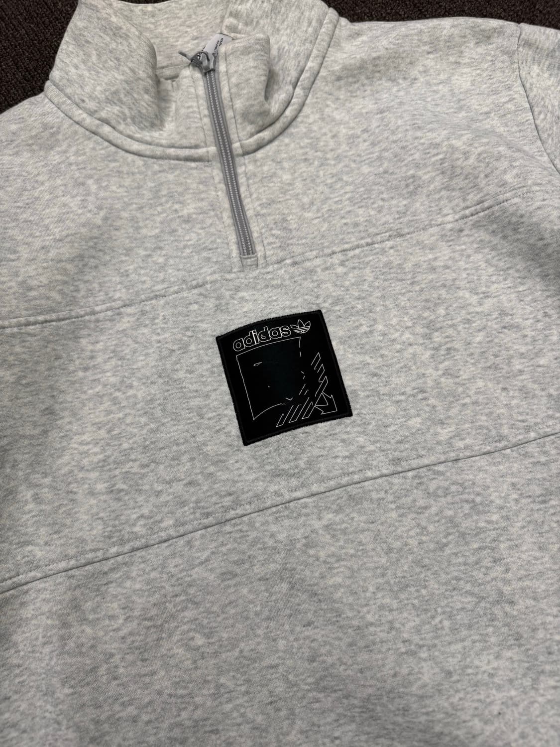 S)아디다스 빈티지 로고 하츠집업 기모 스웻셔츠 상품이미지2