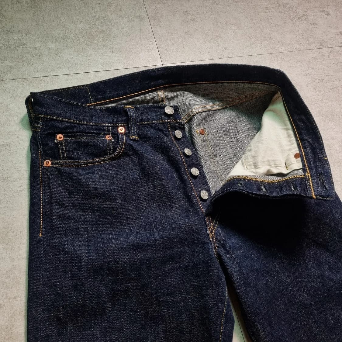 풀카운트x베어 1101 셀비지 데님 콜라보 32x30 상품이미지4