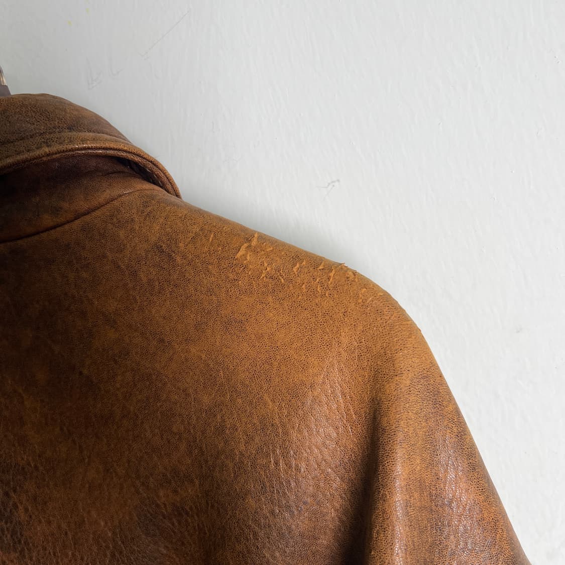 VTG 빈티지 브라운 G-1 양가죽 플라이트 자켓 M 상품이미지9