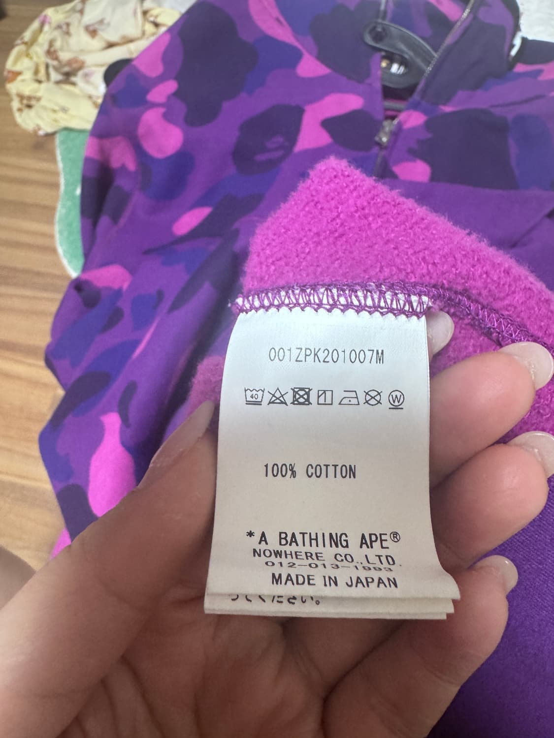 L) 베이프 샤크 퍼플후드집업 정품 상품이미지5