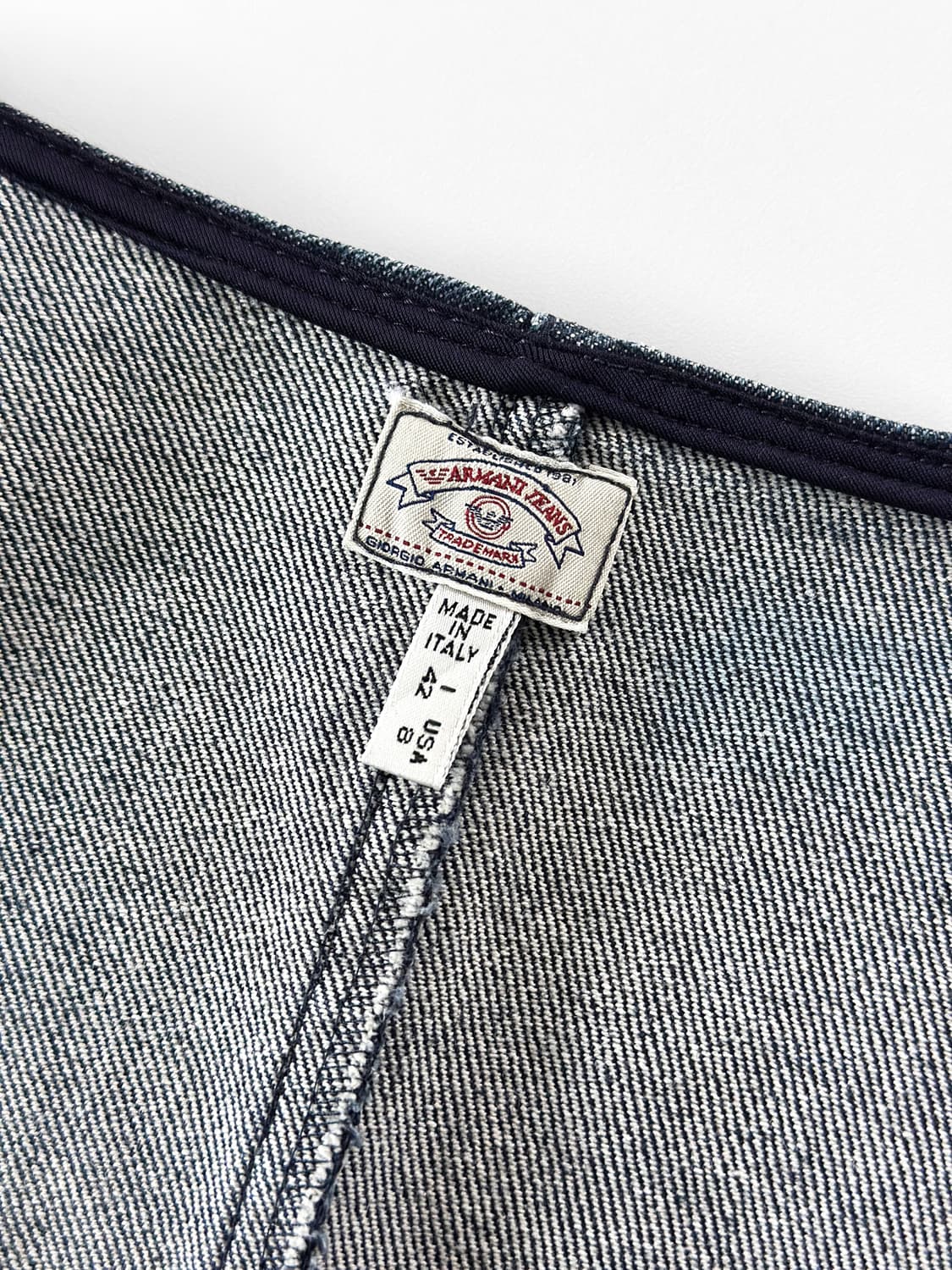 90~00s 빈티지 아르마니 진스 데님 집업 탑 상품이미지7