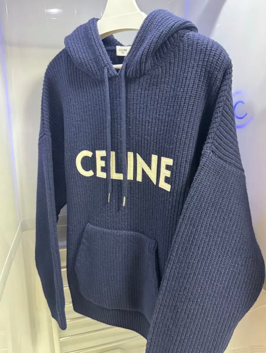 셀린느 울 니트 네이비 (XS) 상품이미지1