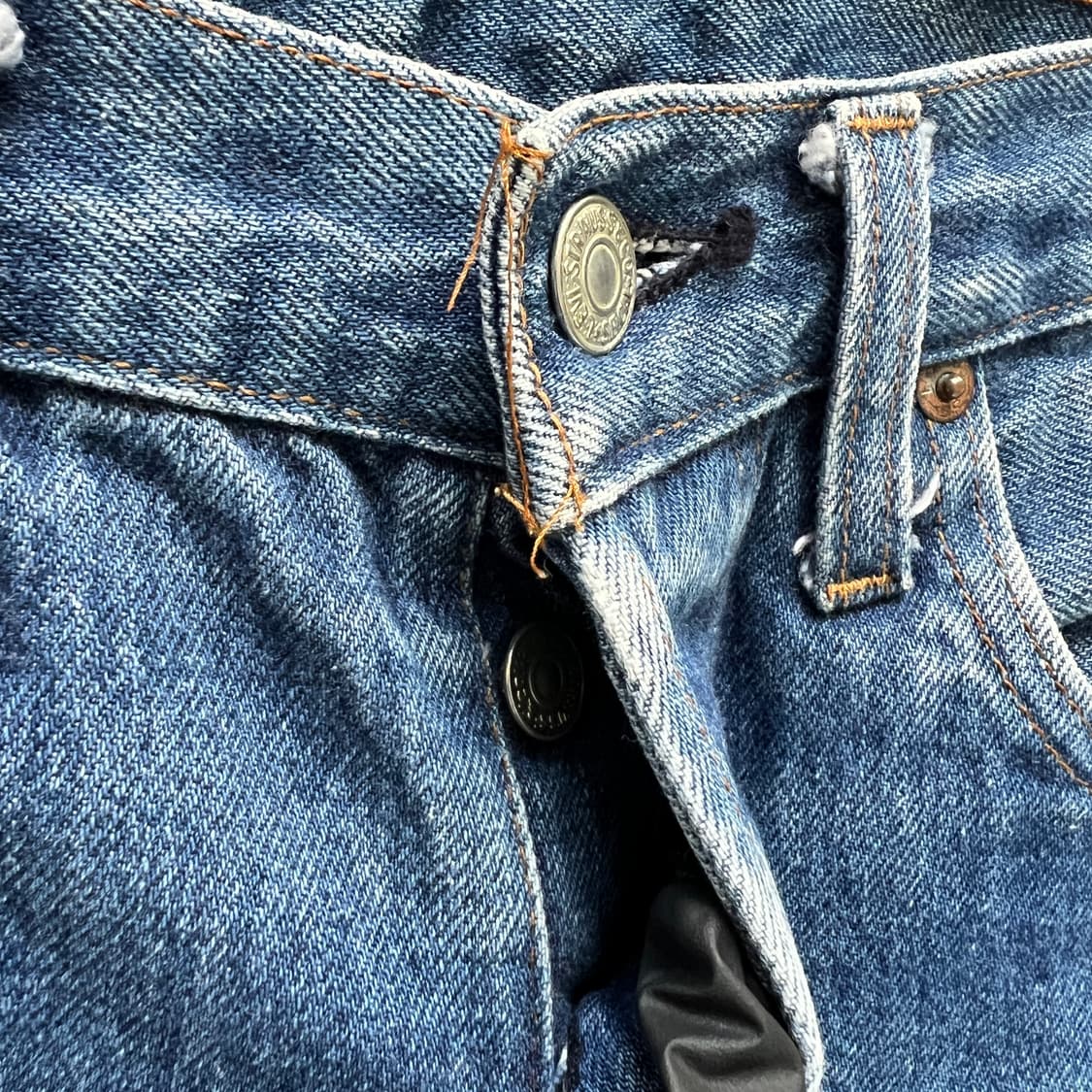 80s levis 501 데님 스커트 상품이미지2