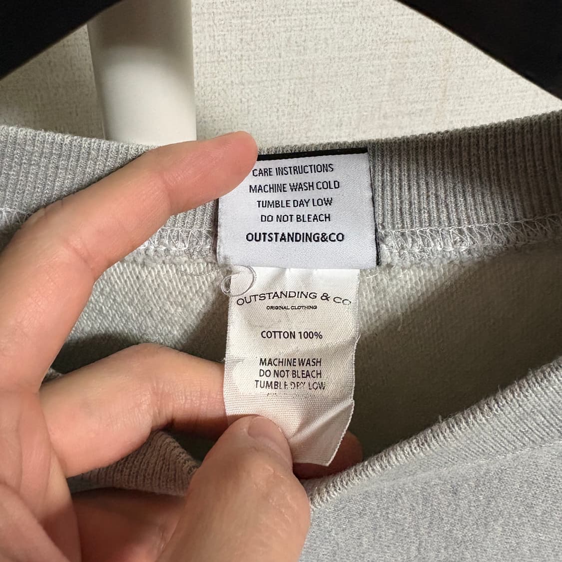 아웃스탠딩 메릴랜드 빈티지 프린트 맨투맨 스웻셔츠 / 그레이, L 상품이미지7