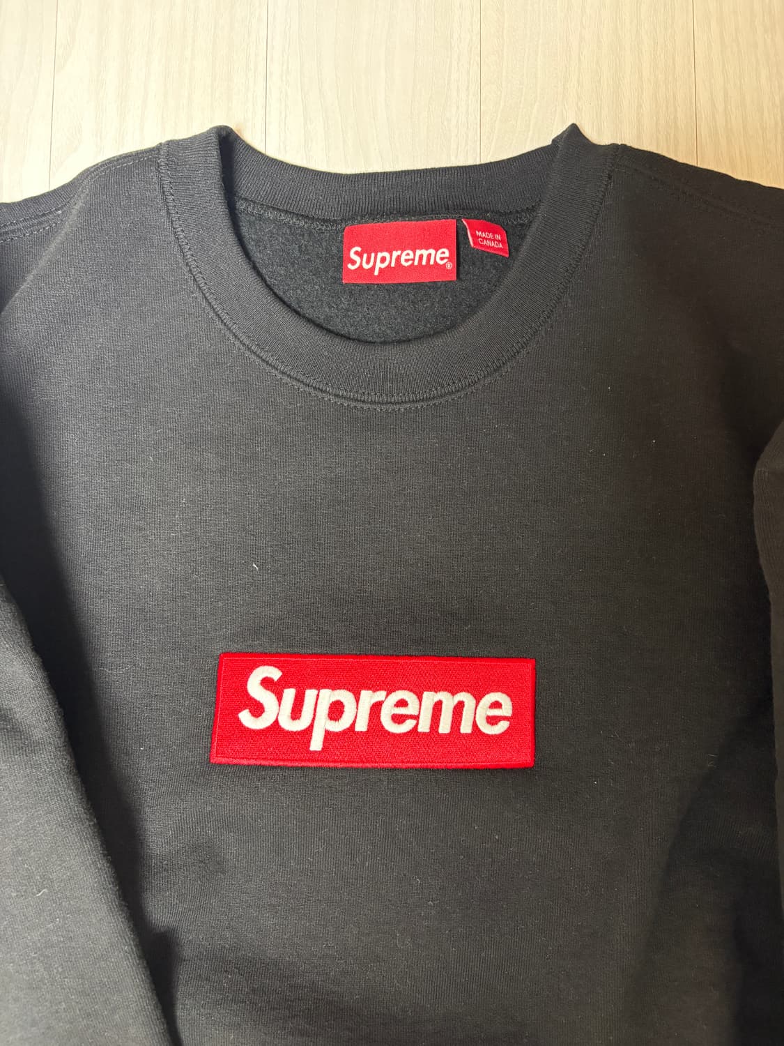 슈프림 박스 로고 크루넥 umber L사이즈 상품이미지2