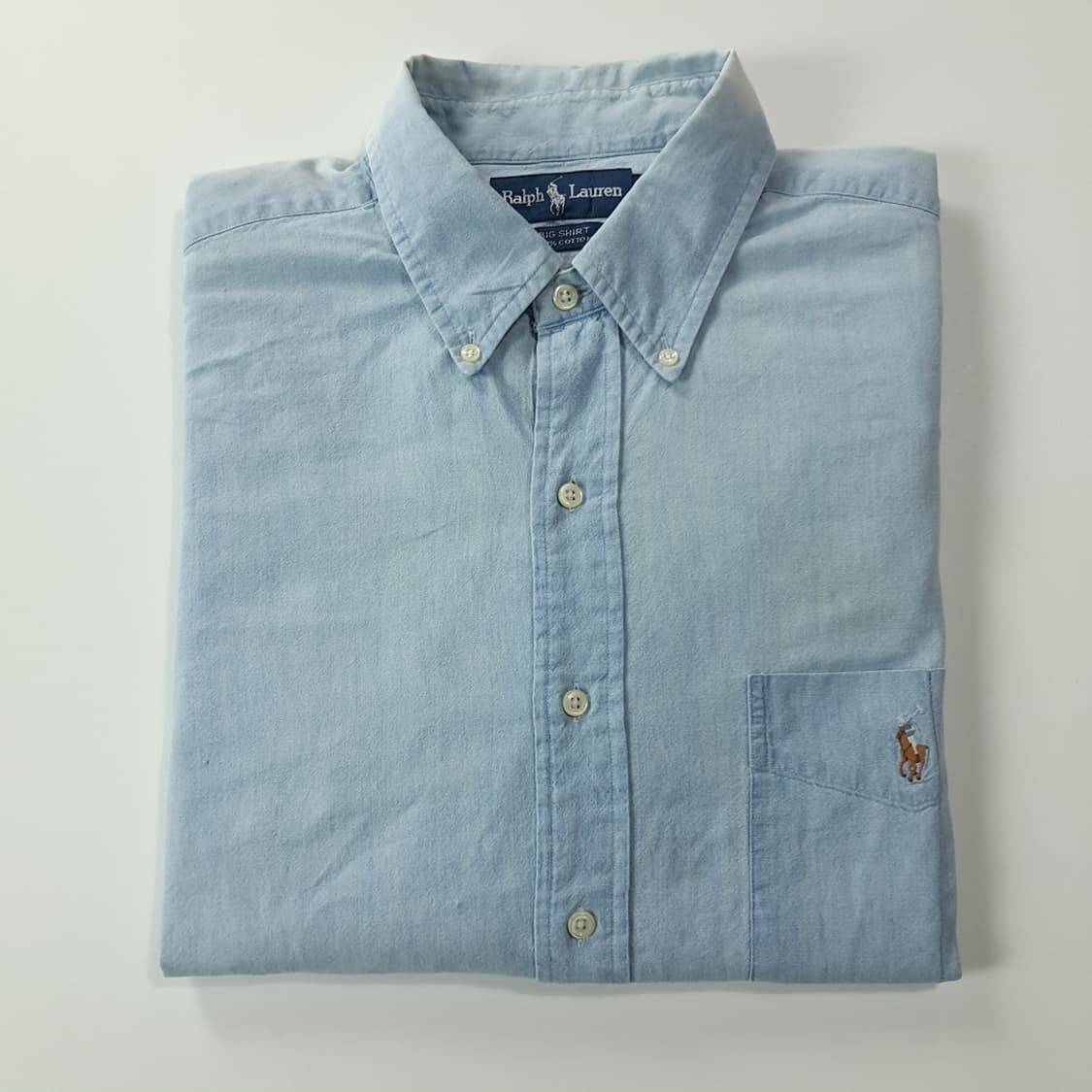 CK192 L 폴로 90s 빅셔츠 멀티포니 샴브레이 셔츠 남방 상품이미지7