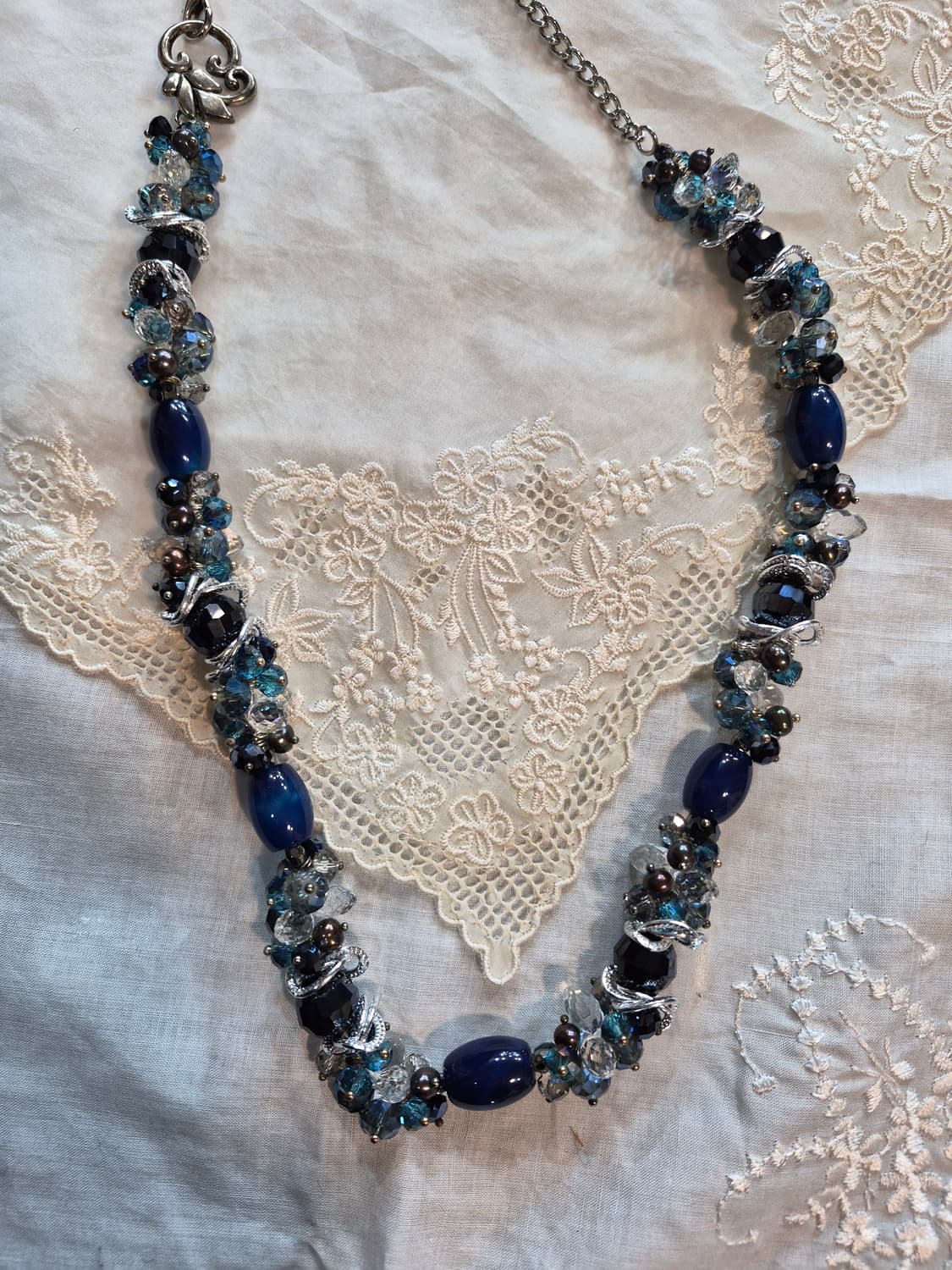 이태리 유리공예 블루톤 목걸이  상품이미지5