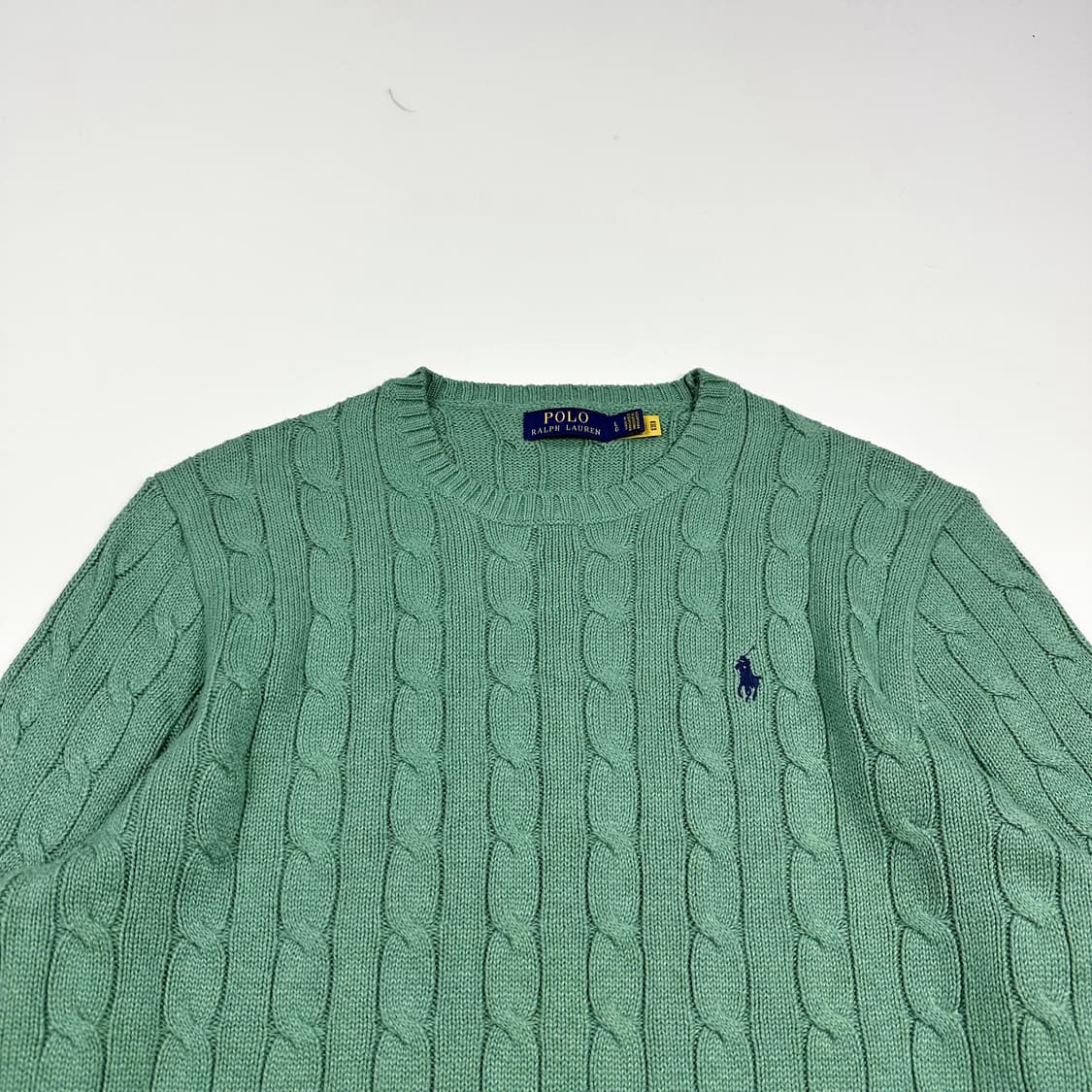 폴로 랄프로렌 클래식 케이블 니트 그린 L 상품이미지2
