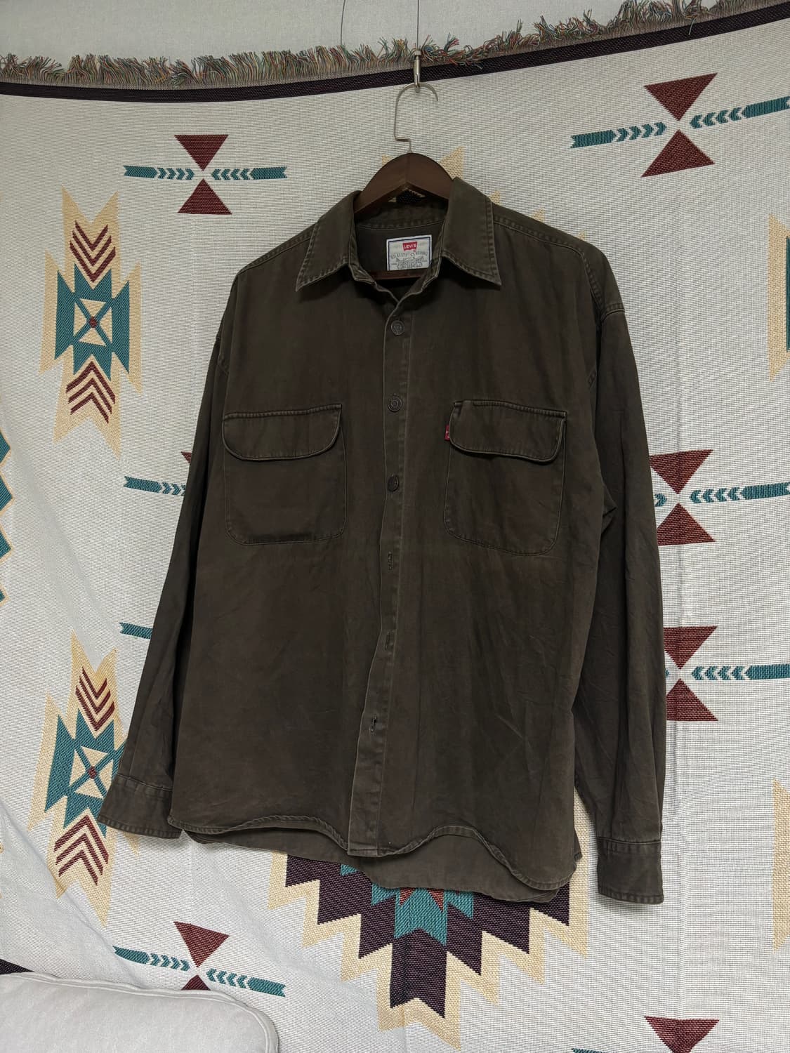 리바이스 워크 셔츠 브라운 XL 상품이미지1