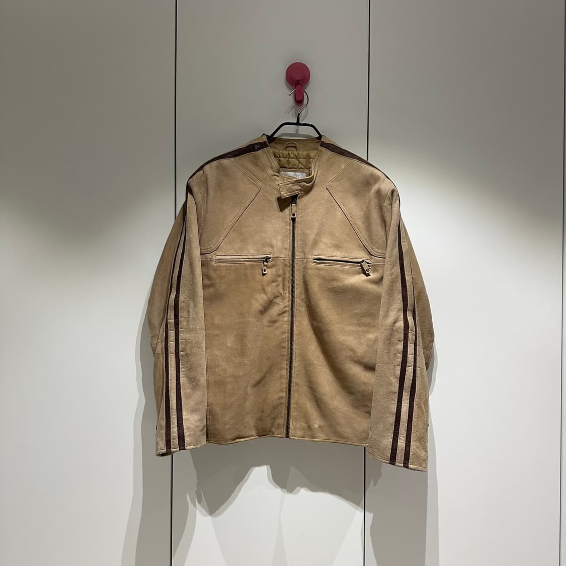 윌슨 레더 스웨이드 카페레이서 레더자켓 상품이미지2