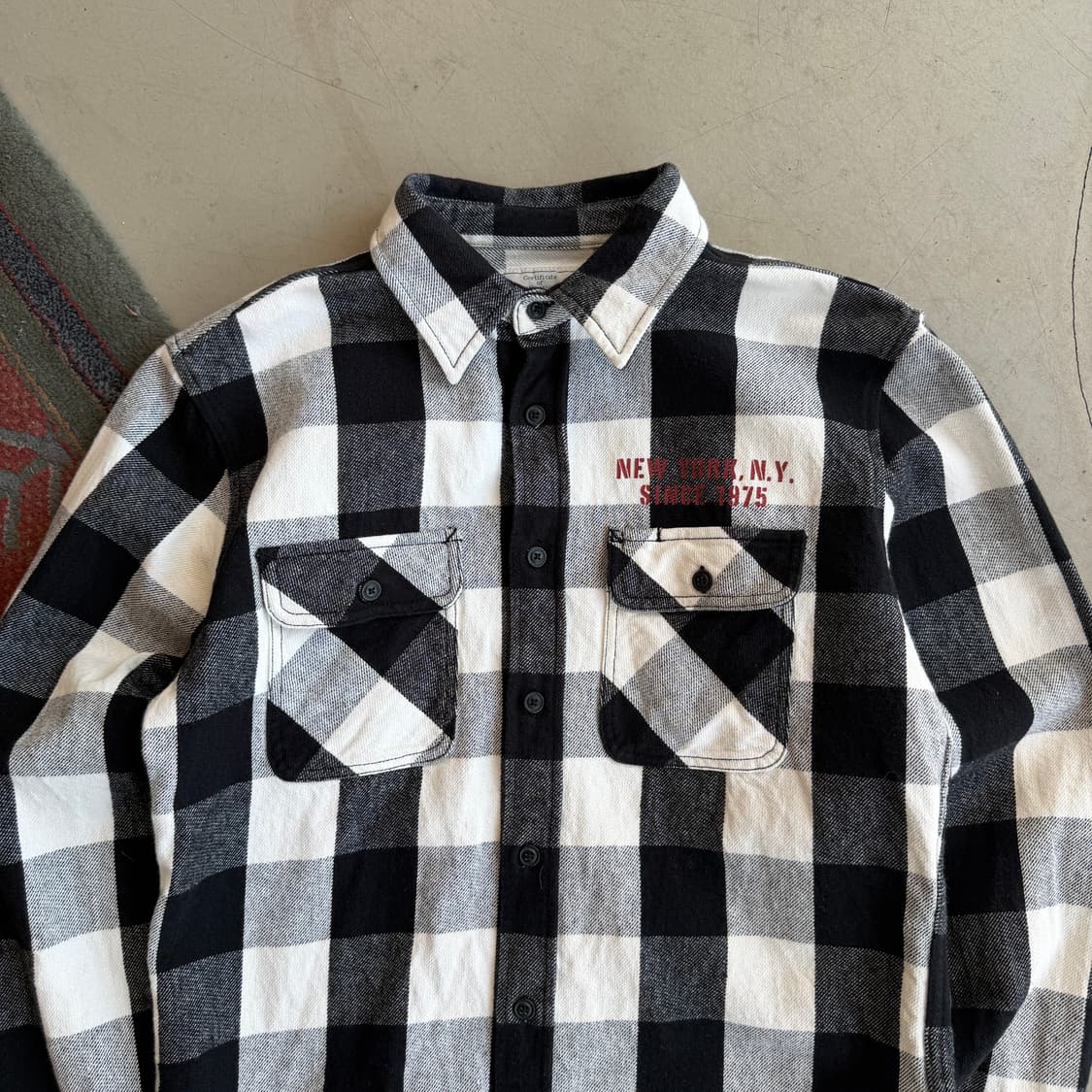 아비렉스 체커보드 플란넬 셔츠 상품이미지4