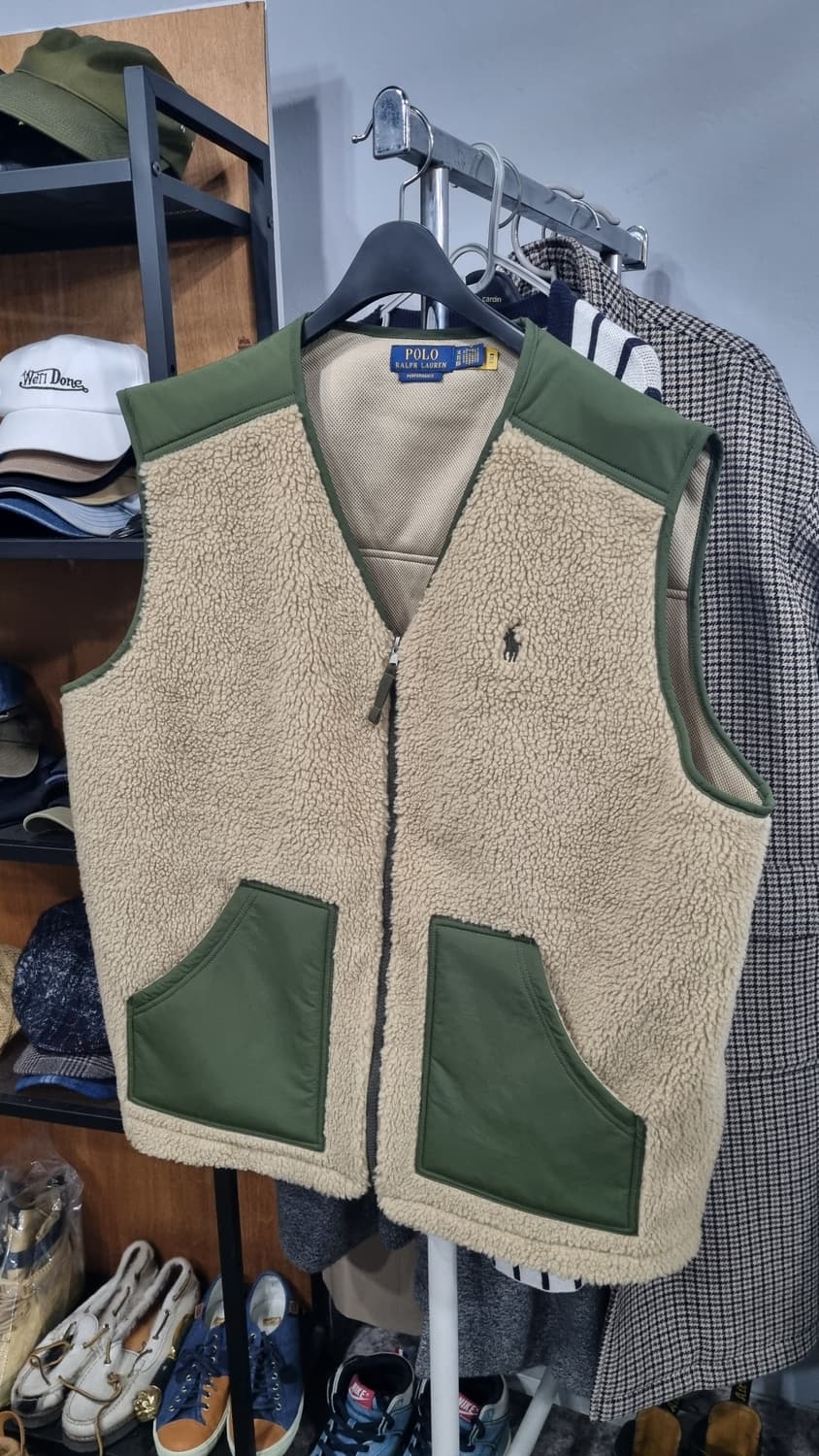 POLO 정품 후리스 뽀글이 남성조끼 베스트 110~115 적당(표기XL 상품이미지2