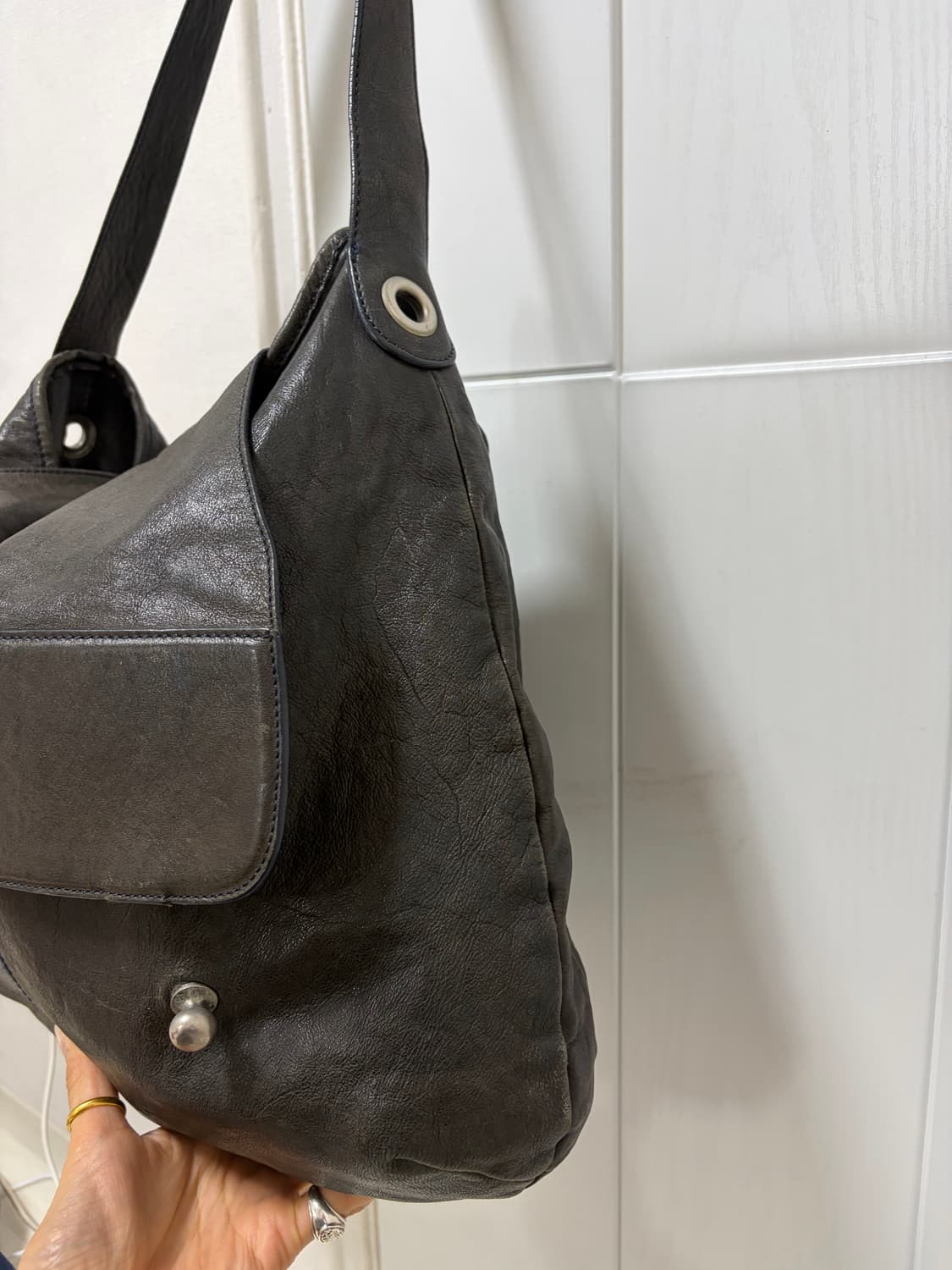 시스템 소가죽 숄더백  상품이미지3