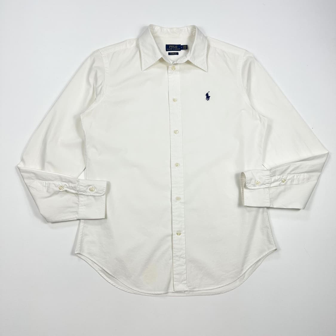 폴로 랄프로렌 포니 클래식 핏 화이트 셔츠 (실측 M 여성추천) 상품이미지2