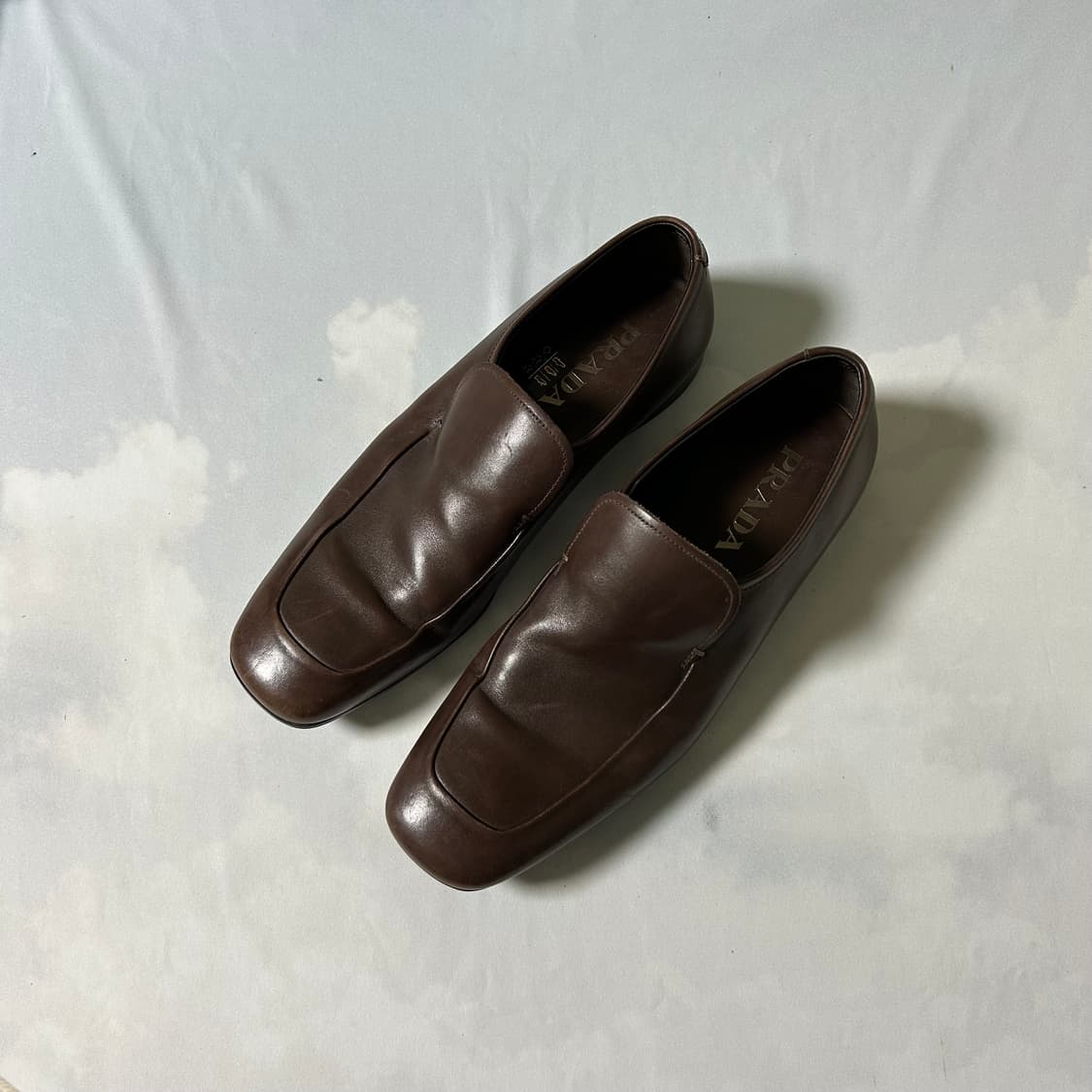 Prada sports semi square toe derby 상품이미지1