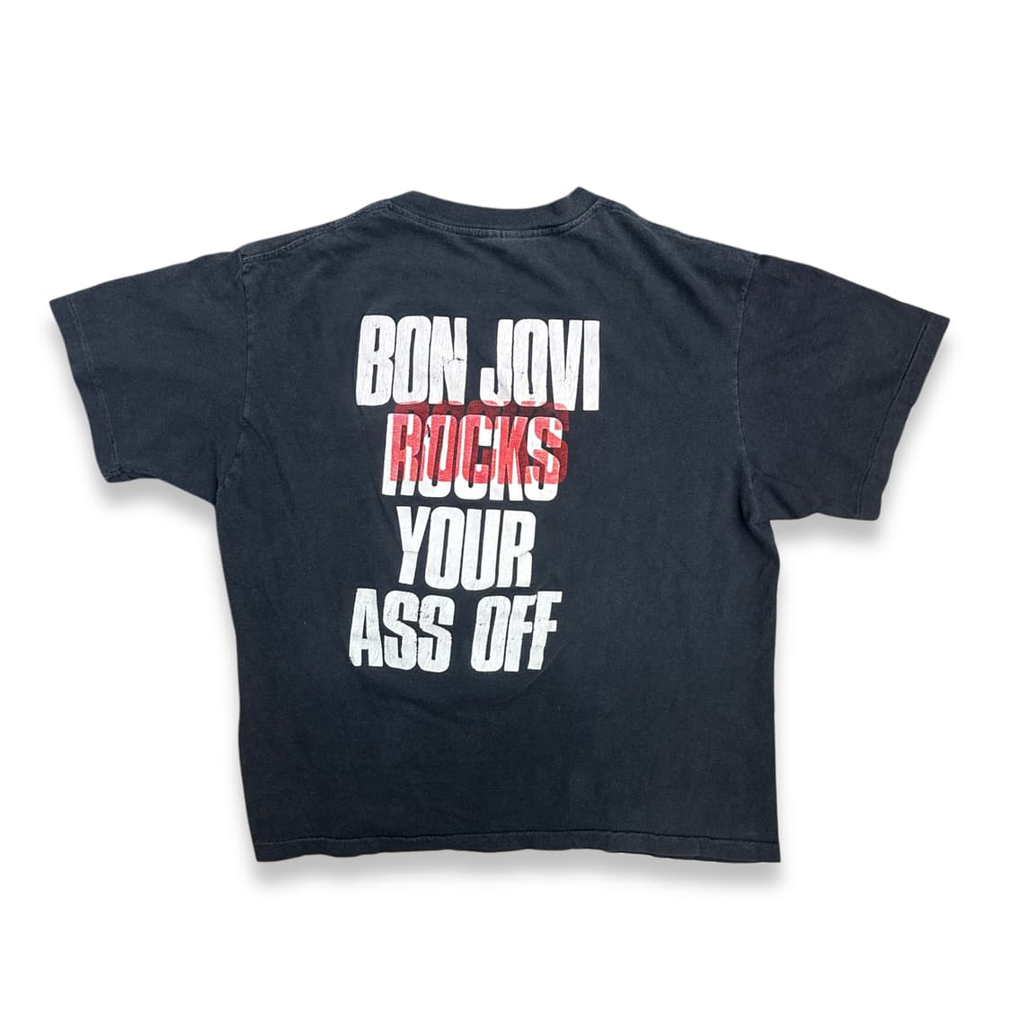 80s 본조비 ‘Rock Your Ass Off' 밴드 티셔츠 M 상품이미지2