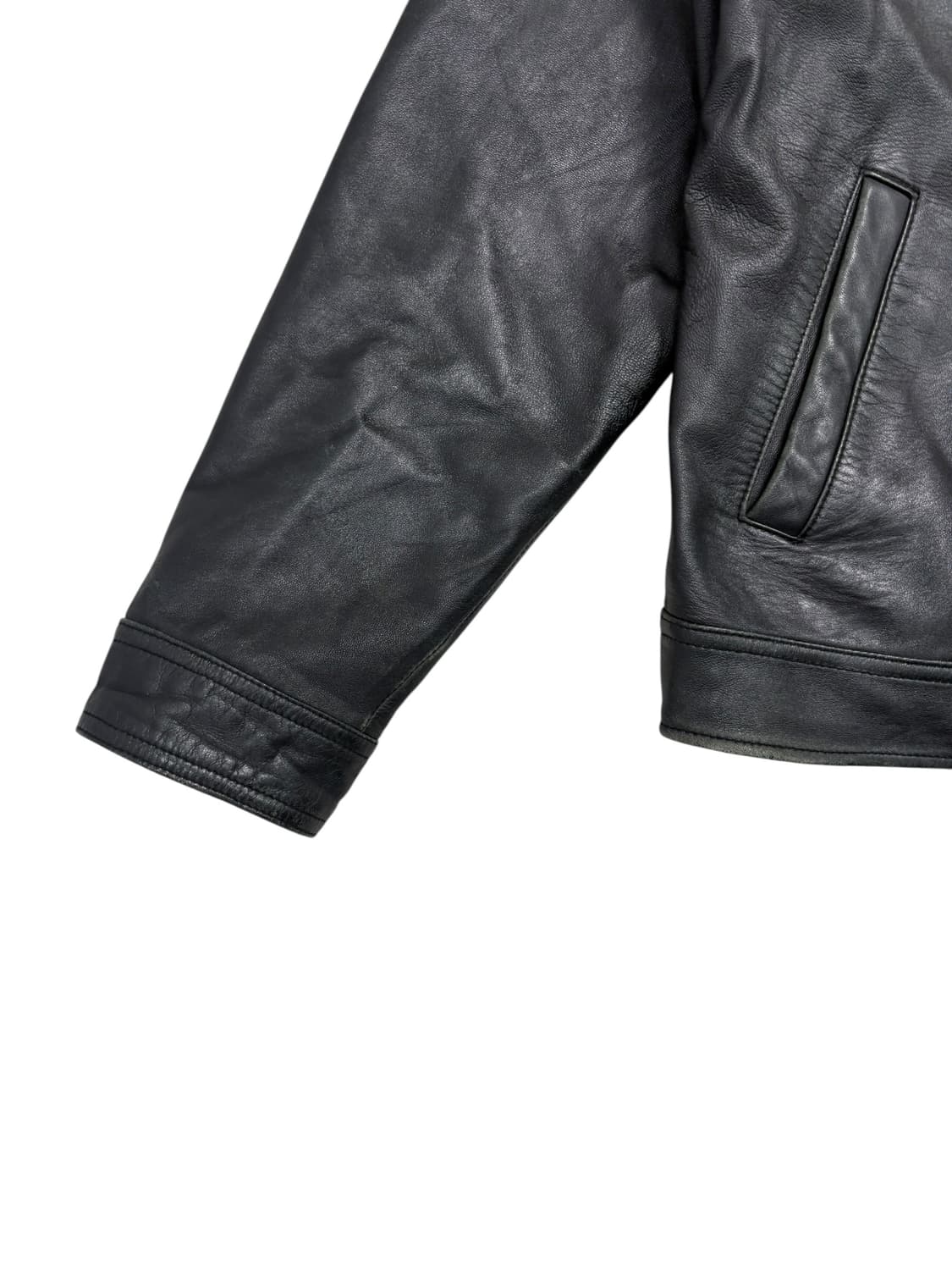 SKLEATHER 빈티지 가죽자켓 블랙 상품이미지2