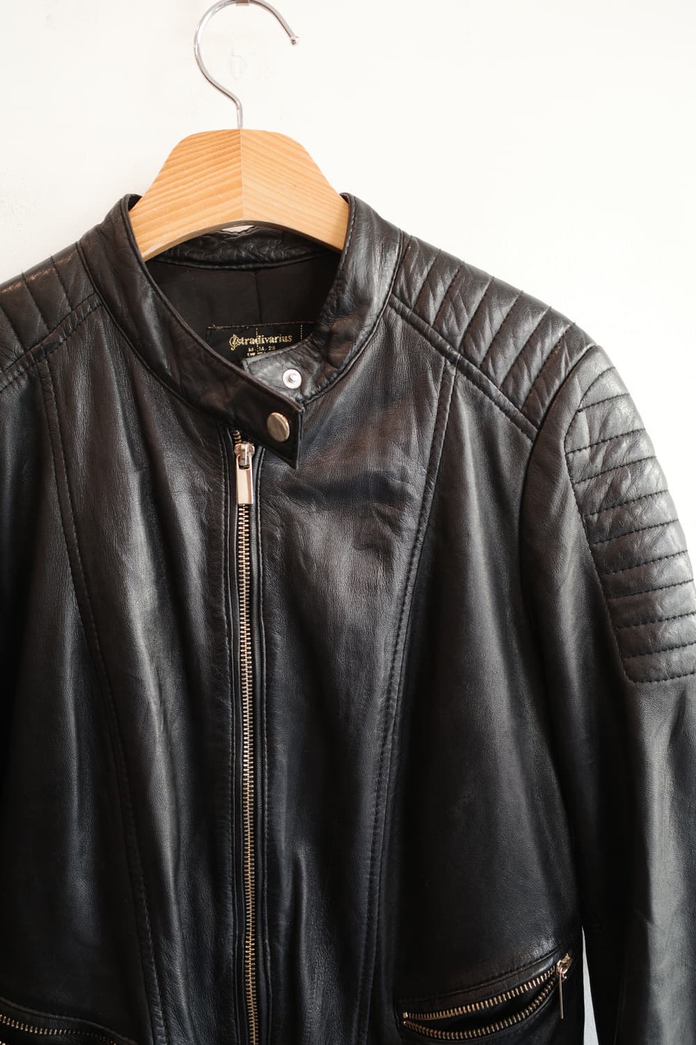 stradivarius 리얼레더 자켓  상품이미지2