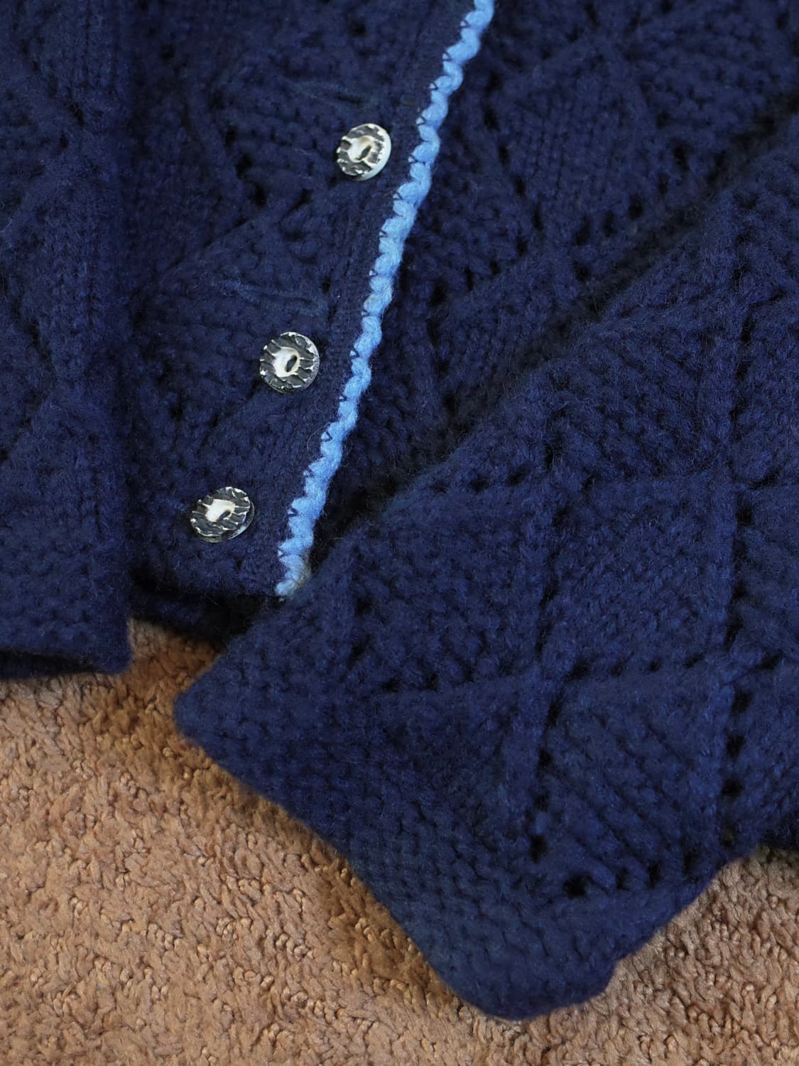 오스트리아 네이비 퓨어 울 가디건 상품이미지3