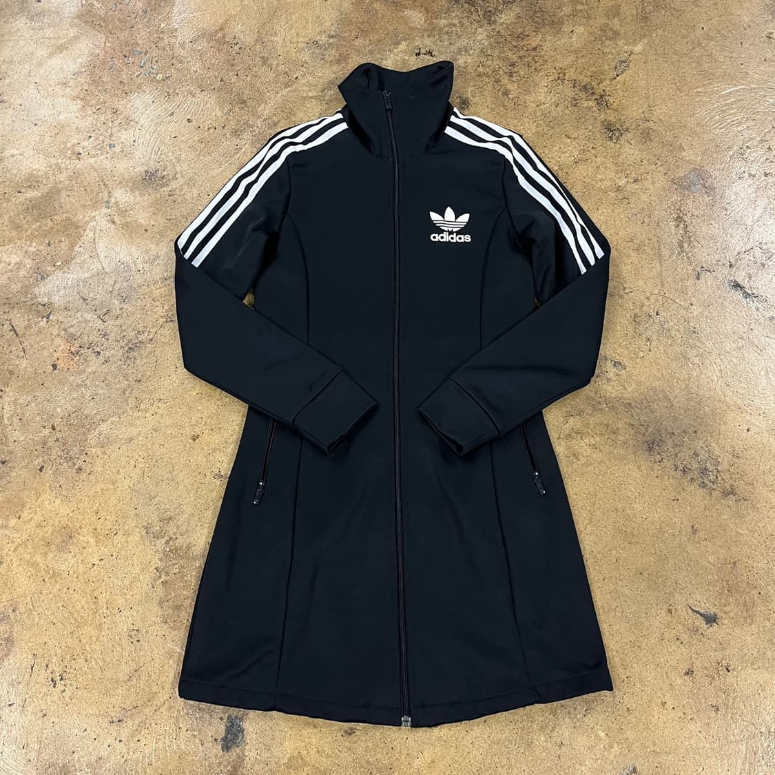 [정품/95] 아디다스 블랙 삼선 져지 원피스 트랙 자켓 b18 상품이미지2