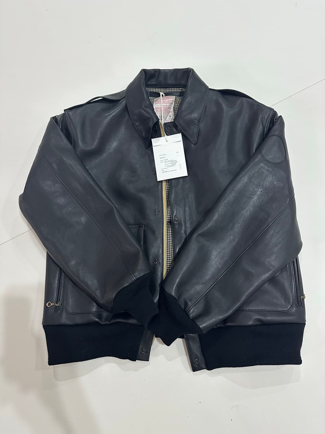 [L] 나이스네스 25AW 오일드카프레더 A-2 자켓 새상품 상품이미지1