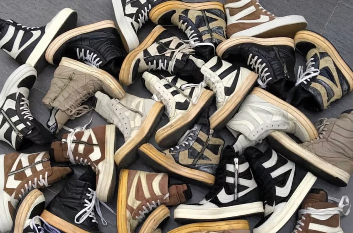 [구매] 릭오웬스 나이키 덩크 흰검/검흰 상품이미지1