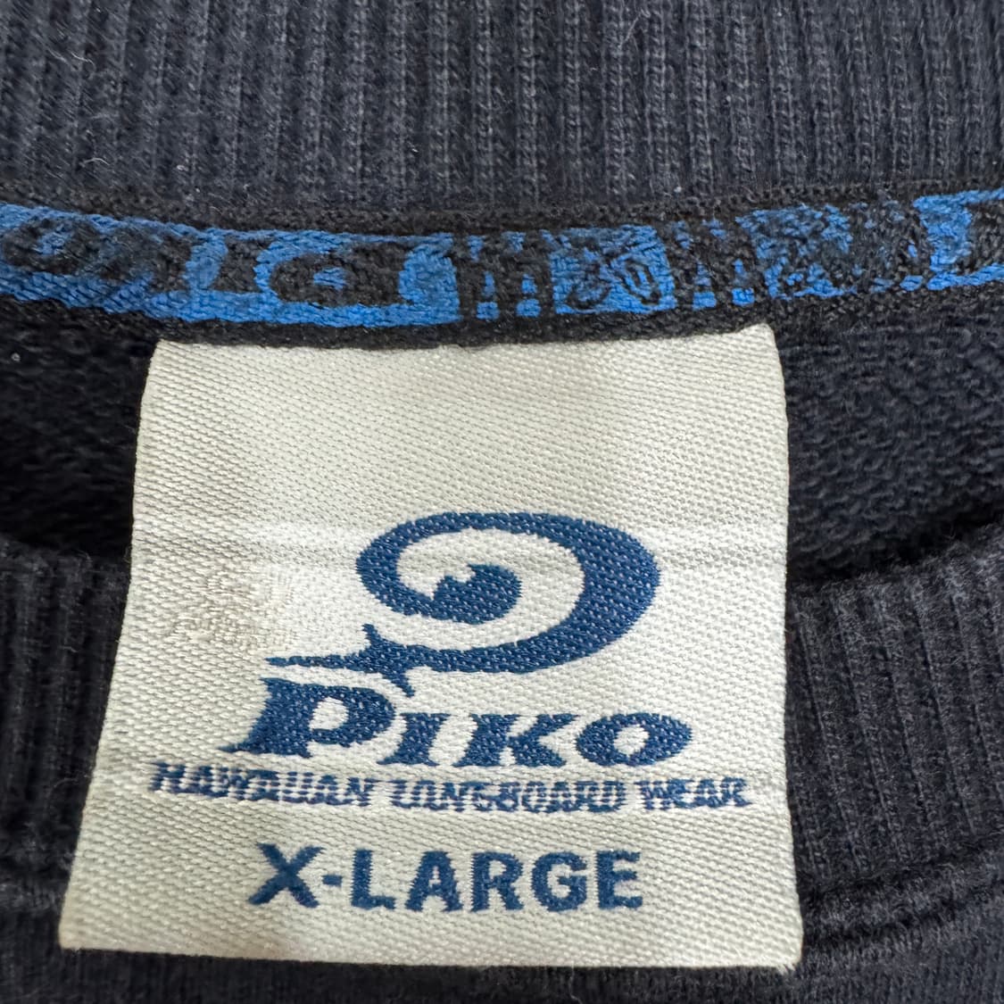 piko 피코 검정색 맨투맨 티셔츠 불꽃 프린팅 맨투맨 상품이미지4