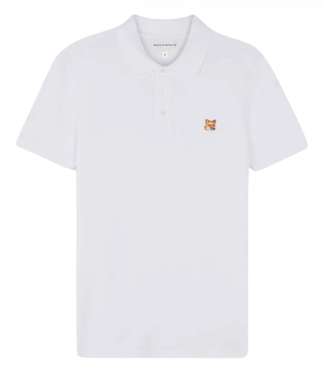 메종키츠네 반팔 폴로 화이트 M 상품이미지1