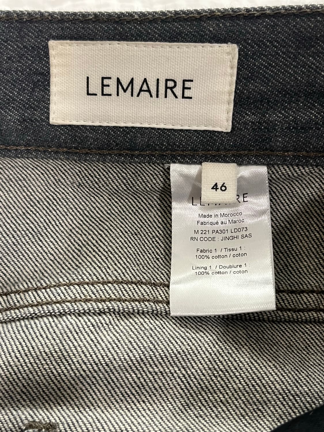 르메르 Seamless Jeans 데님 그레이 상품이미지3