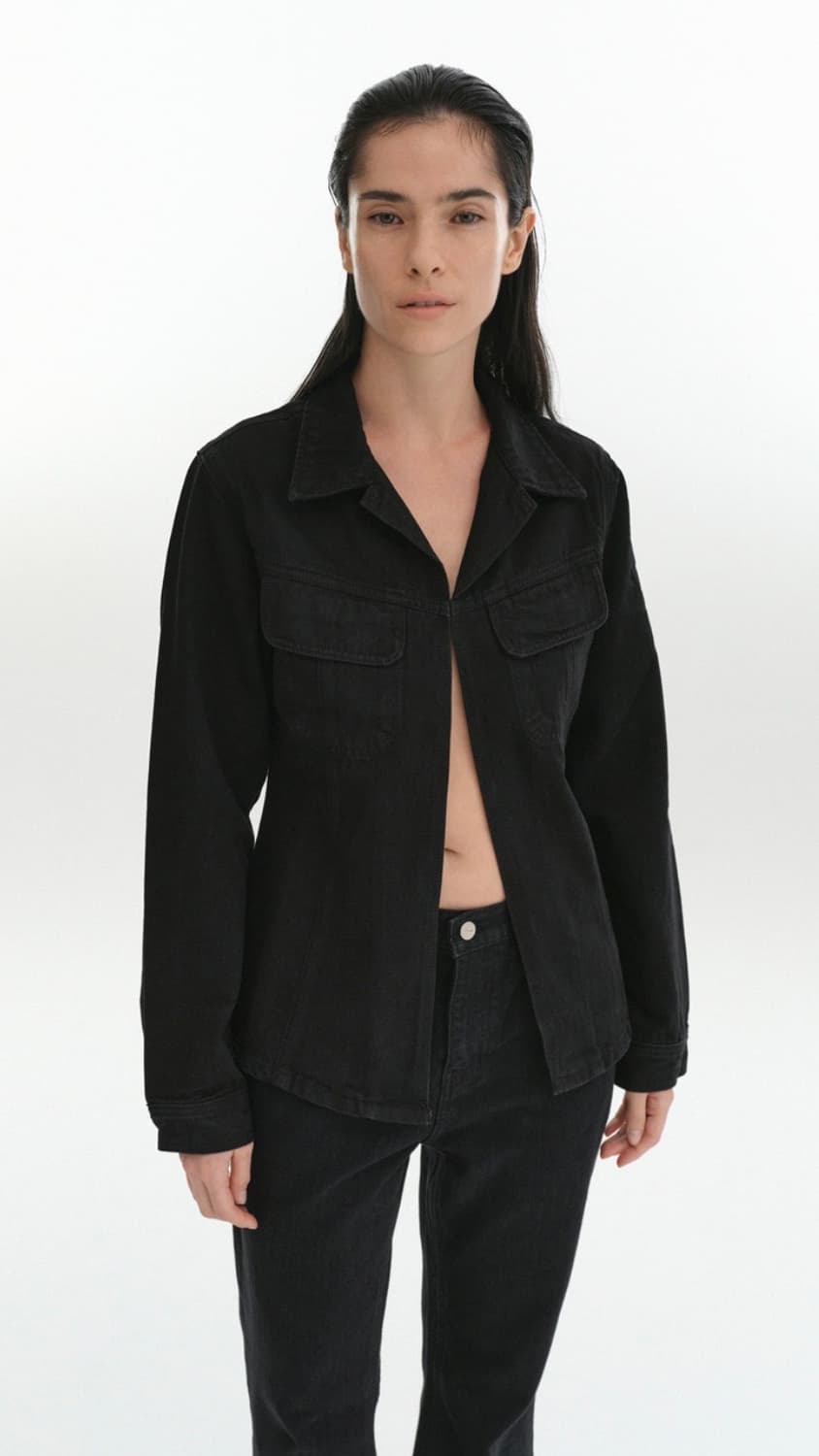 (당일발송/택 O) 리포스 데님 셔츠 자켓 판매합니다. 상품이미지4