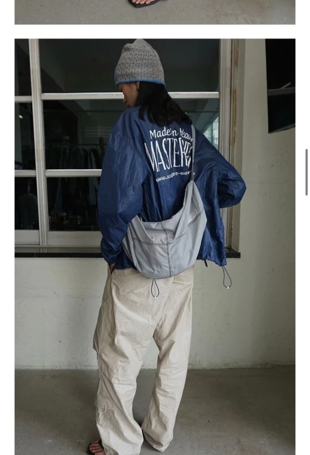 스컬프터 스티치 나일론 더플백 그레이 상품이미지2