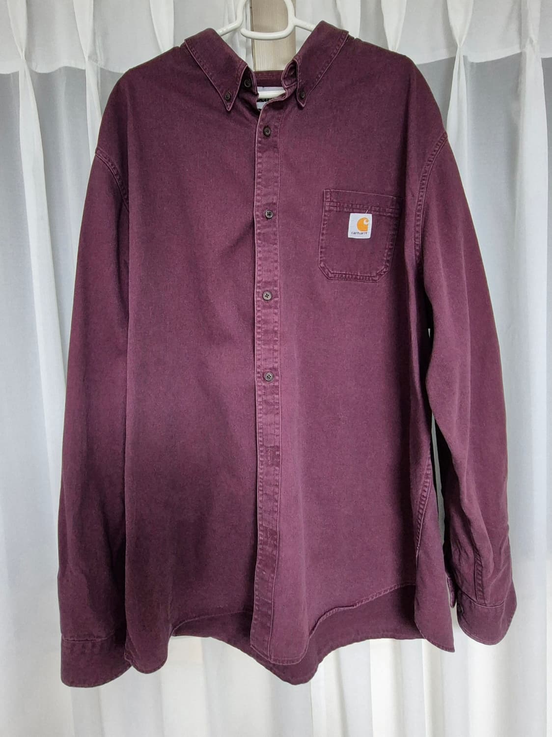 칼하트 버건디 긴팔셔츠 L 상품이미지1
