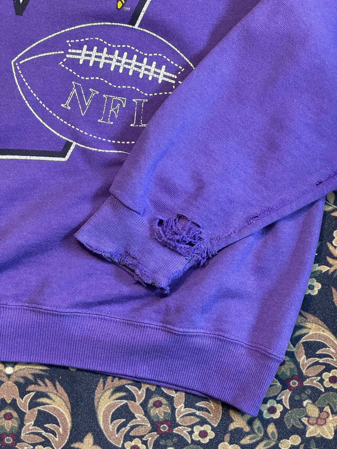 90s 헤인즈 NFL 디스트레스드 스웻셔츠 상품이미지2